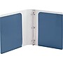 Poppin 1" 3-Ring Non-View Binder, D-Ring, Slate Blue (108246)~#|#~A421814D-A883-4F4C-8900160D3C9B05AF_sc7