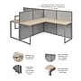 Bush Business Furniture Easy Office 2 Person L Shaped Cubicle Desk, Natural Elm (EOD560NE-03K)~#|#~A42469B2-D23F-428D-94C5A60339ECE7EB_sc7