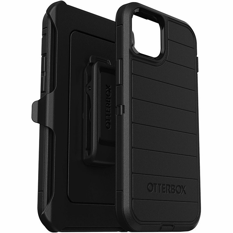 OtterBox Defender Series Pro Holster Case for iPhone 14 Plus, Black (7792697) image 1
