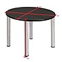 Regency Kee 42" Round Laminate Breakroom Table, Ash Grey/Chrome (TB42RNDAGBPCM)~#|#~A42B93CA-8060-49CC-8FBF030CFB0CF667_sc7