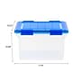 Iris 32 Quart Element Resistant Ultimate Clear Plastic Latching Storage Bin, Clear (500205)~#|#~A42BC3B0-ADC5-4B48-99916AF12DBD3ECE_sc7