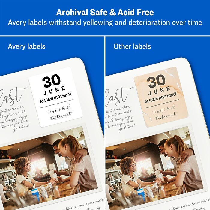Avery Sure Feed Laser/Inkjet ID Labels, 2