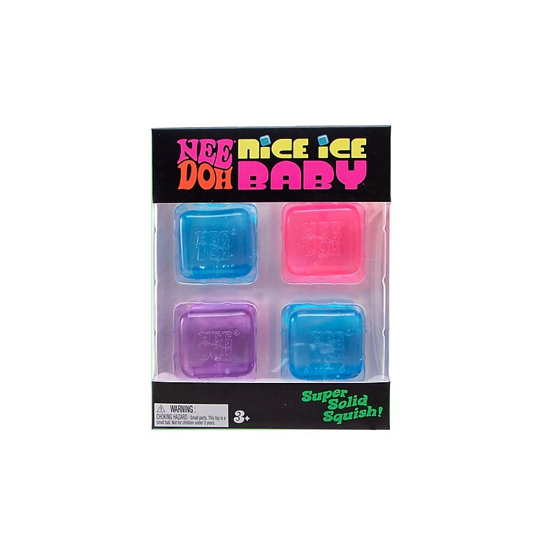 NeeDoh Nice Ice Baby, Assorted Colors, 4/Pack (MPTNCBND) image 1