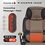 Sharper Image S-950 Heated Ergonomic Faux Leather Swivel Executive Massage Chair, Brown/Black (52755M-BRNBLK)~#|#~A432506E-9FC1-4086-917E1CBCA6502878_sc7
