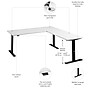 Bush Business Furniture Move 60 Series 72"W L Shaped Adjustable Standing Desk, White (M6SL7278WHBK)~#|#~A4349509-C30B-4460-A3CA9FB76CC22C0B_sc7
