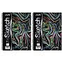 uCreate Neon Abstract 12" x 9" Wire Bound Sketch Book, 75 Sheets/Book, 2/Bundle (PAC38035-2)~#|#~A4390AE9-F35F-477D-BEBD34DEC2214DB1_sc7