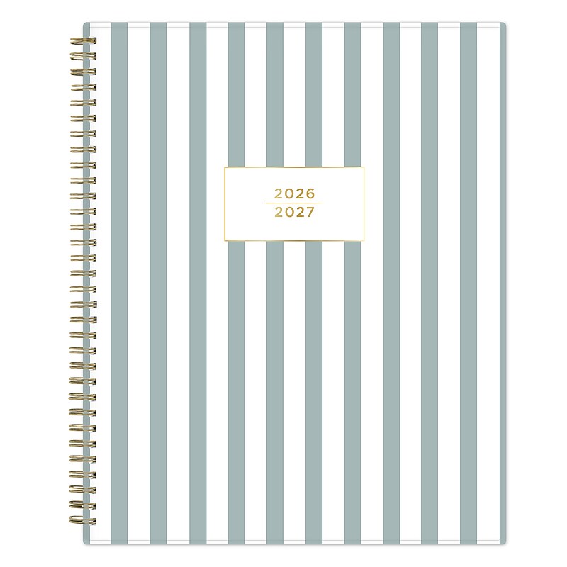 2026-2027 Blue Sky 8" x 11" Academic Year Weekly & Monthly Planner, Plastic Cover, Blue (161737) image 1