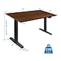 Mount-It! 55"W Electric Rectangular Adjustable Standing Desk, Brown/Black (MI-18114)~#|#~A43B0808-DA35-4C36-B5E3CF5756BE9126_sc7