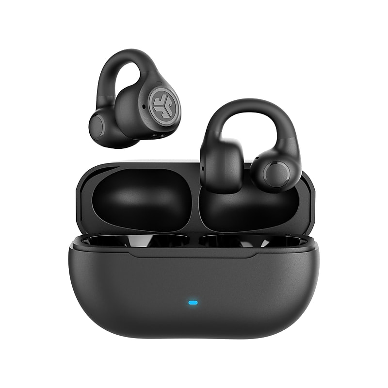 JLab Flex Wireless Open Earbuds, Bluetooth, Black (EBFLEXRBLK124) image 1