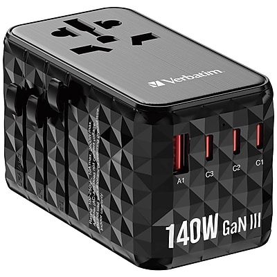 Verbatim UTA-10 GaN III Universal Travel Adapter 140W - Thumbnail 2