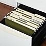 Staples 100% Recycled Reinforced Recycled Hanging File Folder, 1/3-Cut Tab, Letter Size, Standard Green, 25/Box~#|#~A4402CB8-DF96-4638-863EAD862555B902_sc7