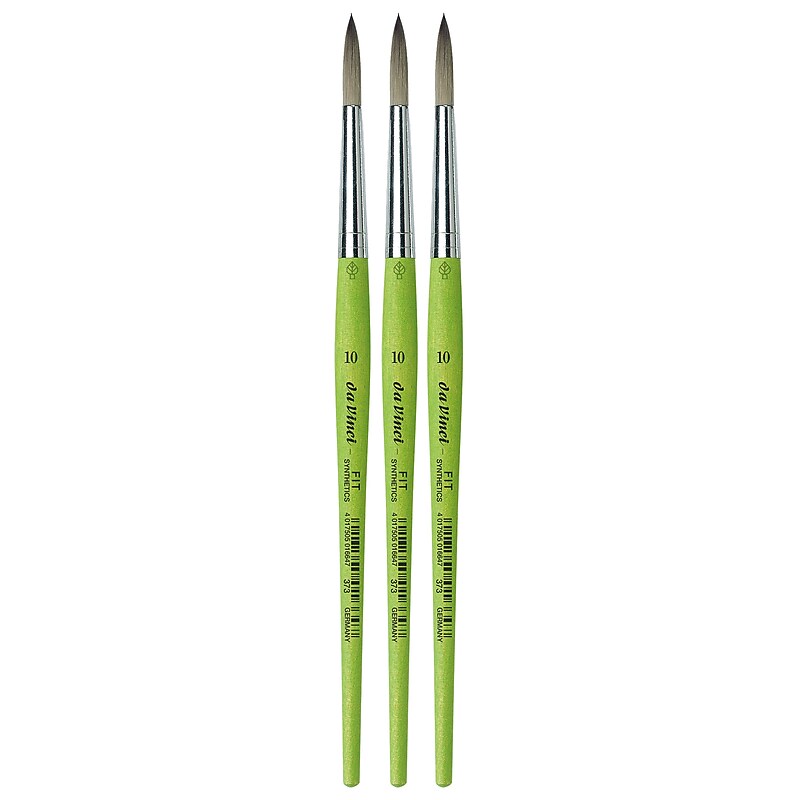 da Vinci FIT Synthetics Acrylic & Tempera Student Round Brush, 3 /Pack (DVXVA37310-3) image 1
