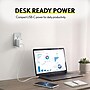 Overtime W49 100W USB-C Fast Wall Charger for Laptops and Phones with GaN 3 Technology, White (OCW49WH)~#|#~A4454116-8BF8-491C-BE52A2E60D0D379B_sc7