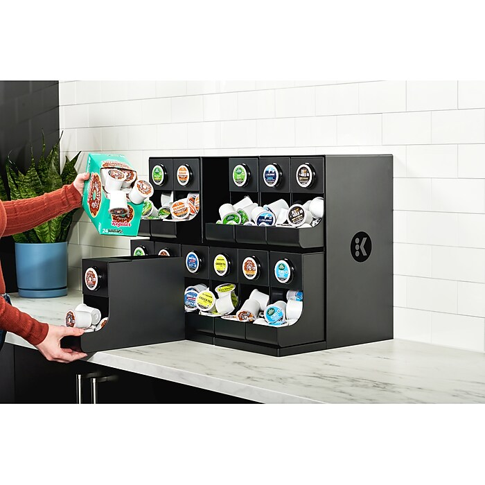 Keurig 12-Compartment Coffee Organizer, Black (5000380140) | Staples