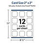 Avery Integrated Cards, 2" x 2", Glossy White, 120/Pack (95292)~#|#~A44A1E05-AFF2-4581-999042E3B22F1CD8_sc7