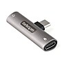StarTech USB C to USB C /3.5mm Audio Adapter, Male to Female/Female, Gray/Black (CDP235APDM)~#|#~A44BBEE0-93A4-477D-873613654C5DACF5_sc7