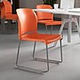 Flash Furniture HERCULES Series Plastic Contoured Stack Chair with Sled Base, Orange/Gray (RUT238AOR)~#|#~A44D92DB-5AAC-4326-B97F4110CE6F7843_sc7