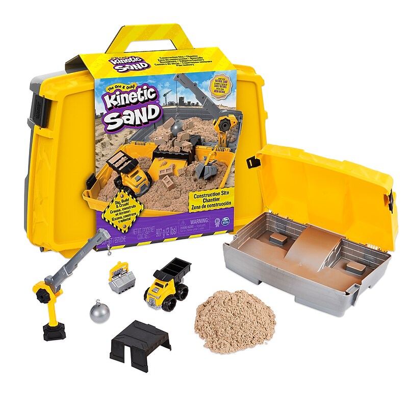 Kinetic Sand Construction Site Playset, Multicolored (6055877) image 1
