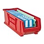 Quantum Storage Systems Stackable Plastic Hulk Container, 9" x 8 1/4" x 23 7/8", Red, 6/Pack (QUS951RDCS)~#|#~A44E3398-29A5-424A-BA253A7DF7C6F1AE_sc7