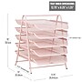Mind Reader 5-Tier Stackable Paper Desk Tray Organizer, Metal, Pink (5TPAPER-PNK)~#|#~A4519DD6-4788-4B68-A5C06DC6C8E9AF44_sc7