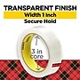Scotch Transparent Clear Tape Refill, 1" x 72 yds., 3" Core, Clear, 3 Rolls/Pack (600-72-3PK)~#|#~A4548CFE-02BC-4FB0-8B7C1F1EC82F1B35_sc7