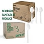 Perk™ Eco Compostable PLA Spoon, Medium-Weight, White, 300/Pack (PK56203)~#|#~A45599A2-17A5-4C20-B75C7FB1771BFE5A_sc7