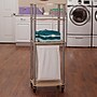 Household Essentials 1-Section Rolling Hamper with Lid, Steel, Ashwood (7052-1)~#|#~A4593D04-A317-40E4-B8557C727E46C22E_sc7