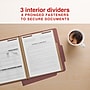 Staples Heavy Duty Pressboard Classification Folder, 3-Dividers, 3" Expansion, Letter Size, Brick Red, 10/Pack (ST62742)~#|#~A45A7813-0173-4B34-9CD5A563A0246BC7_sc7