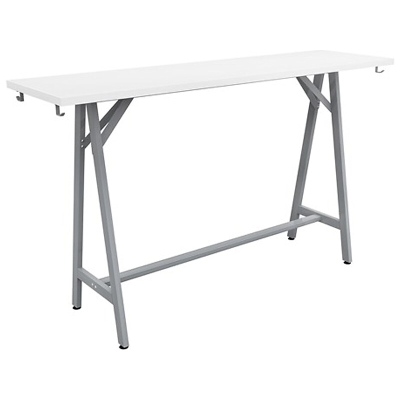 Safco Spark Teaming Table, 20" x 72", Designer White (SPK7220SLDSWT) image 1