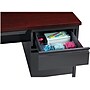 Hirsh 48"W Single-Pedestal Desk, Charcoal/Mahogany (20093)~#|#~A461882D-974A-44CB-A6FC7ADD18180A60_sc7