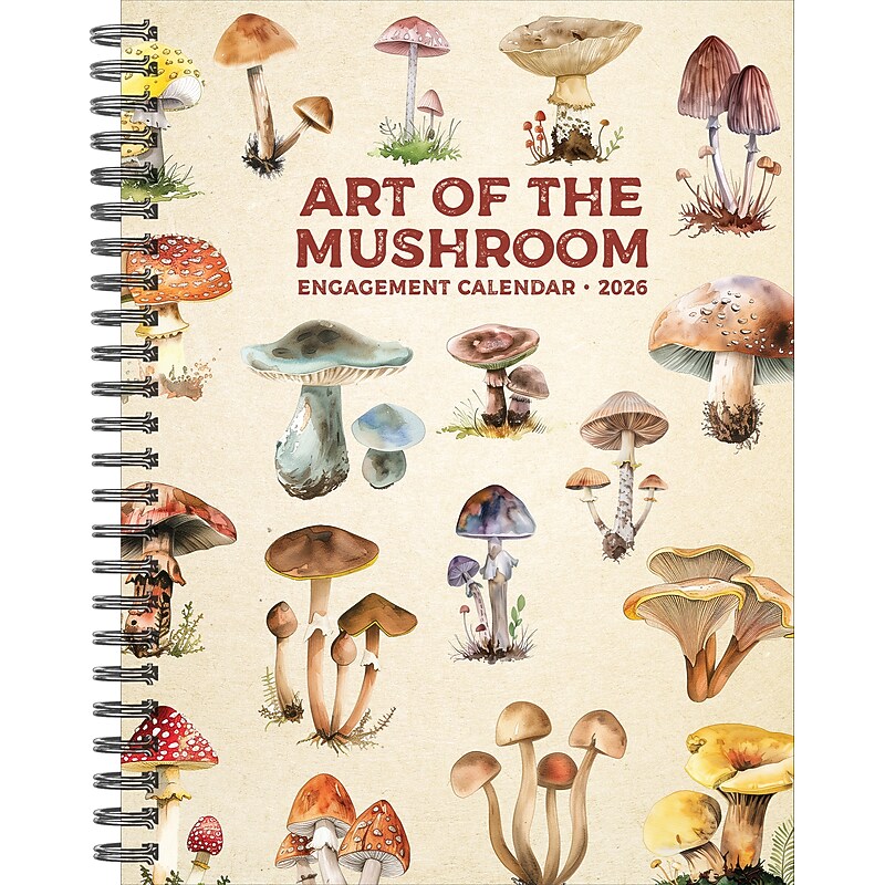 2026 Willow Creek Art of the Mushroom 6.5" x 8.5" & Desk Calendar (54567) image 1