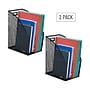 Mind Reader Vertical File Storage Desktop Organizer, Metal, Black, 2/Pack (JMAG2-BLK)~#|#~A462E90A-4E23-4070-8B154D79E90488F0_sc7