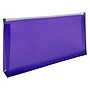 JAM Paper Premium Plastic Expanding Wallet with Zipper Closure, 5" x 10", Purple, 3/Pack (921Z1PUX3)~#|#~A4633585-8D12-4188-8C12FCF2C0B8EF17_sc7