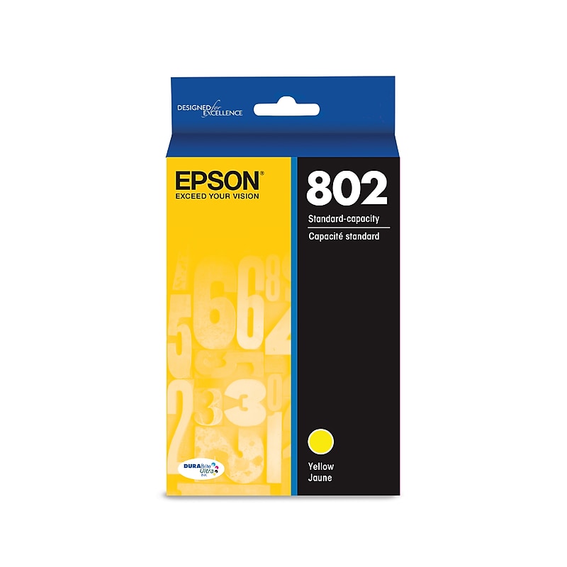 Epson T802 Yellow Standard Yield Ink Cartridge (T802420-S) image 1