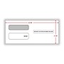 ComplyRight Moistenable Glue Security Tinted Double-Window Tax Envelopes, 3 7/8" x 8 3/8", 50/Pack (DW19W)~#|#~A4699864-9515-427C-ACB2B4B492C3EF47_sc7