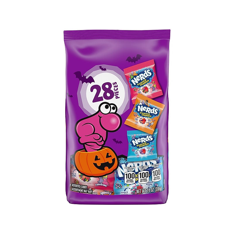 Nerds Gummy Clusters Variety Pack, Assorted Flavors, 14 oz., 28 Bags/Pack(08599) image 1