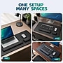 Purely MP47 3-Piece Desk Pad Set with Ergonomic Keyboard and Mouse Wrist Rests, Black (PCCMP47BK)~#|#~A4706666-3705-4060-8A2E026FF32C6539_sc7