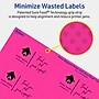 Avery Laser/Inkjet Rectangle Multipurpose Labels, 1.5" x 2.75", Neon Magenta, 400/Pack (94230)~#|#~A472066B-D08A-4705-A2B673B0DA3EB04D_sc7