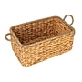 Household Essentials Rectangular Handwoven Water Hyacinth & Seagrass Basket with Handles, Natural (HE1188)~#|#~A4739D8C-2931-4EE9-B2ED8CD4524856D8_sc7