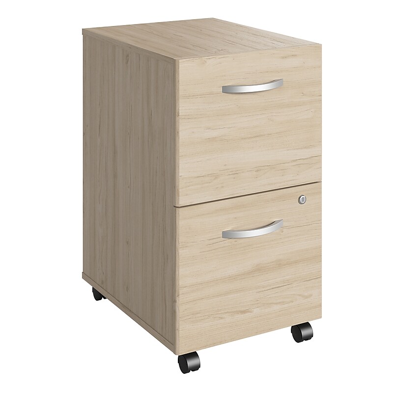 Bush Business Furniture Studio C 2 Drawer Mobile File Cabinet, Natural Elm (SCF116NESU) image 1