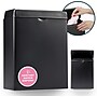 Alpine Industries Stainless Steel Sanitary Napkin Disposal Receptacle, 10" x 3.74", Black (451-SSB-MK)~#|#~A47EAA09-8FED-4CE5-83FC14A2D2F9C9FC_sc7