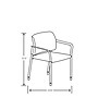 HON Accommodate Vinyl Upholstered Guest Stacking Chair, Flint/Textured Charcoal, 2/Pack (HSGS6.F.E.SX04.P7A)~#|#~A482DD42-27ED-4D66-8192AFB719621AEB_sc7