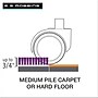 ES Robbins Floor+Mate Carpet & Hard Floor Chair Mat, 46" x 48", Designed for Medium-Pile Carpet, Clear (ESR121442)~#|#~A4840A63-85E0-4D73-A651F7C5D93BBF03_sc7