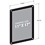 Azar Poster Holder, Window-Hanging, Vertical/Horizontal, Side Loading, Black Plastic (106698-BLK)~#|#~A48535A2-56E1-4C1C-936D6E87FD8D0DB4_sc7