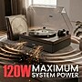 Audiosource AT33 Belt Drive turntable with 2.1 channel 120 watt Bluetooth Speakers, Walnut Woodgrain (AT3345WW)~#|#~A4871FC5-BFEA-40EB-8C0FAA7464DF02A3_sc7