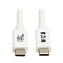 Eaton USB4 6.6' USB-C 240W Charging Cable, 20 Gbps, Male to Male, White (U521-1P0M-WH20G)~#|#~A48A3954-653A-49EC-8D5398AEA7B9E31D_sc7