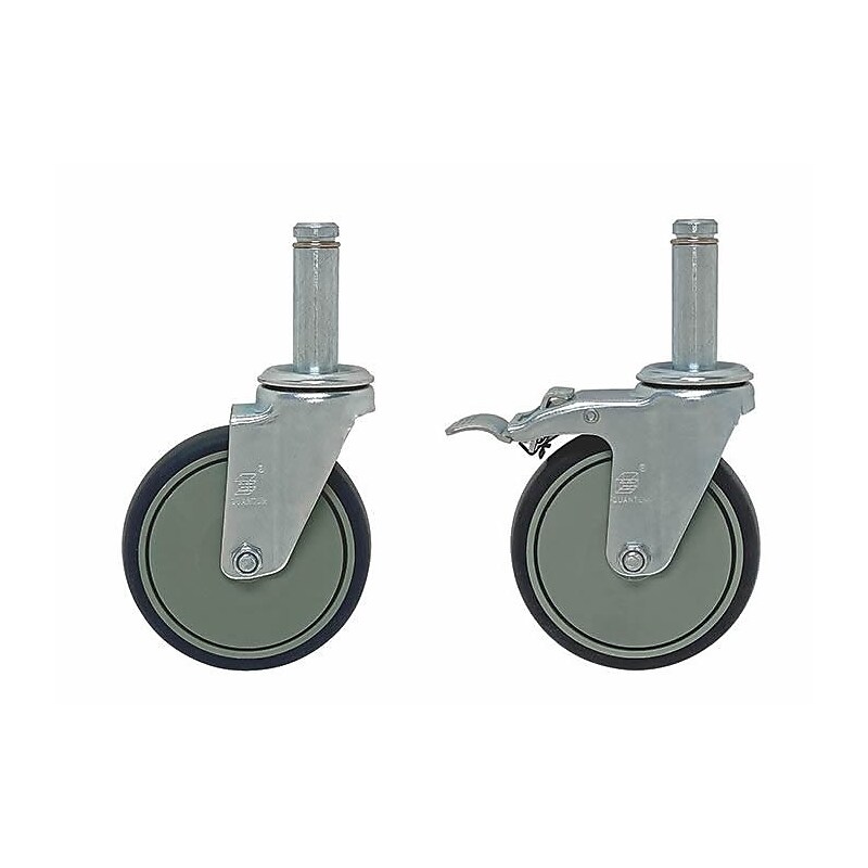 Quantum Storage 5" x 1-1/4" Swivel Stem Casters, 4/Set (WR-00H) image 1
