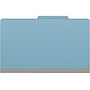 Medical Arts Press Pressboard Classification Folder, 1 Divider, 2" Expansion, Legal Size, Blue, 10/Box (DV-T52-14-3BLU)~#|#~A48AE94F-E778-4001-84846D5E08294DB1_sc7
