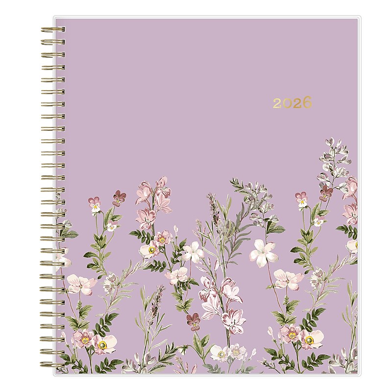 2026 Blue Sky Nevaeh Purple 8" x 10" Calendar Year Monthly Planner, Plastic Cover, Multicolored (156217) image 1