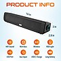 Delton SB200 20-Watt Wired/Wireless Soundbar Computer Speaker, Black (DSB200)~#|#~A48FAF2A-D8F2-4E3F-ABA15EA19F41CCF8_sc7